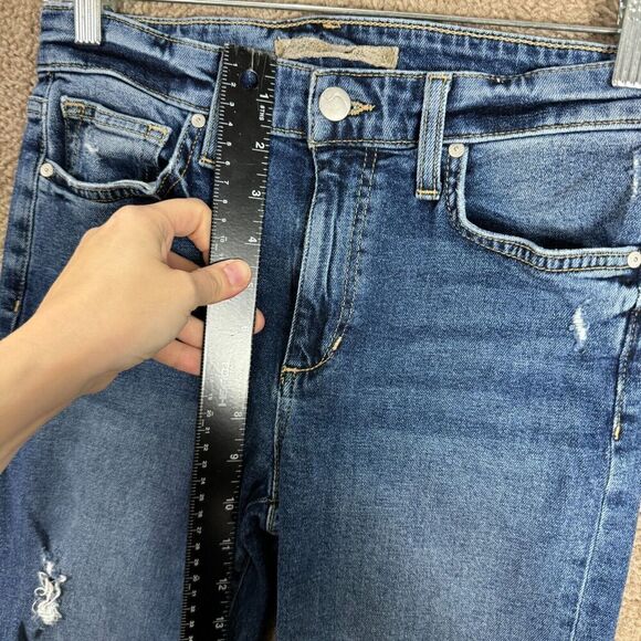 Joe's Jeans Debbie Ankle Jeans Womens Size 26 Blue High Rise Straight Distressed - Picture 7 of 14